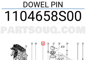 Renault 1104658S00 DOWEL PIN