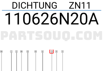 Renault 110626N20A DICHTUNG ZN11