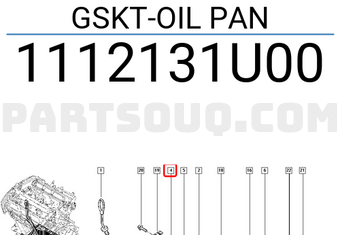 Renault 1112131U00 GSKT-OIL PAN