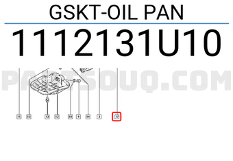 Renault 1112131U10 GSKT-OIL PAN
