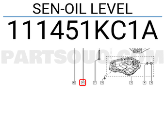 Renault 111451KC1A SEN-OIL LEVEL