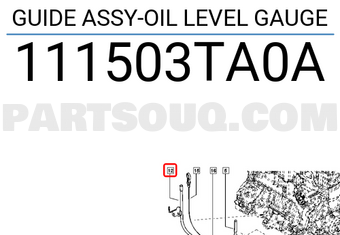 Renault 111503TA0A GUIDE ASSY-OIL LEVEL GAUGE
