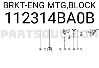 Renault 112314BA0B BRKT-ENG MTG,BLOCK