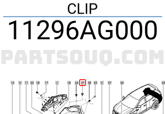 Renault 11296AG000 CLIP