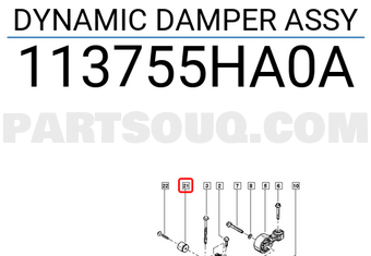Renault 113755HA0A DYNAMIC DAMPER ASSY