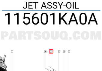 Renault 115601KA0A JET ASSY-OIL
