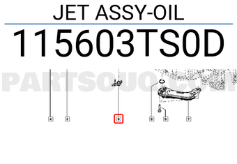 Renault 115603TS0D JET ASSY-OIL