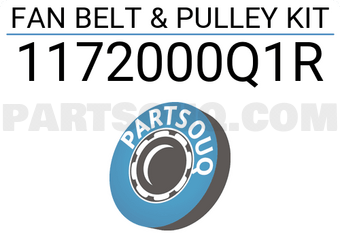 Renault 1172000Q1R FAN BELT & PULLEY KIT
