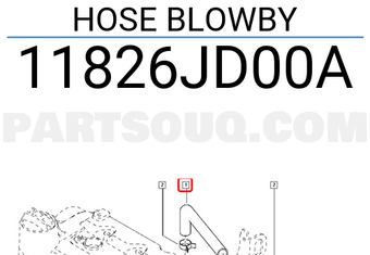 Renault 11826JD00A HOSE BLOWBY