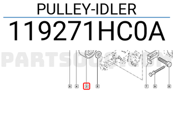 Renault 119271HC0A PULLEY-IDLER