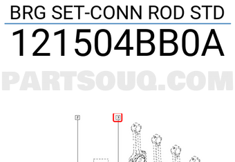 Renault 121504BB0A BRG SET-CONN ROD STD