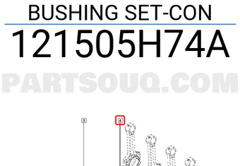 Renault 121505H74A BUSHING SET-CON
