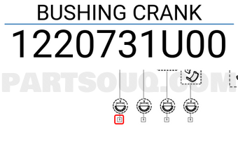 Renault 1220731U00 BUSHING CRANK