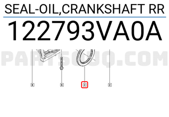 Renault 122793VA0A SEAL-OIL,CRANKSHAFT RR