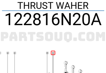 Renault 122816N20A THRUST WAHER