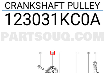 Renault 123031KC0A CRANKSHAFT PULLEY
