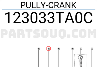 Renault 123033TA0C PULLY-CRANK