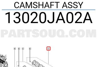 Renault 13020JA02A CAMSHAFT ASSY