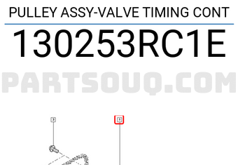 Renault 130253RC1E PULLEY ASSY-VALVE TIMING CONT