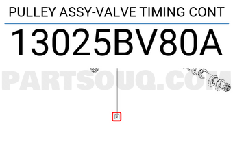 Renault 13025BV80A PULLEY ASSY-VALVE TIMING CONT