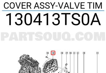 Renault 130413TS0A COVER ASSY-VALVE TIM