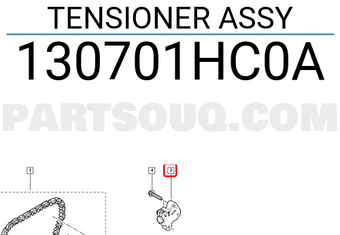 Renault 130701HC0A TENSIONER ASSY