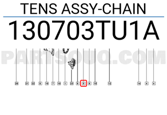 Renault 130703TU1A TENS ASSY-CHAIN