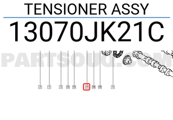 Renault 13070JK21C TENSIONER ASSY