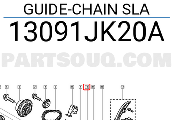 Renault 13091JK20A GUIDE-CHAIN SLA