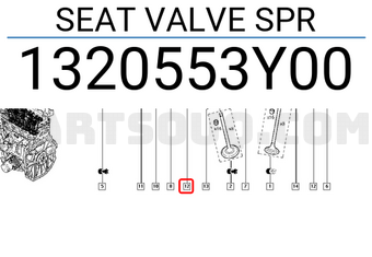 Renault 1320553Y00 SEAT VALVE SPR