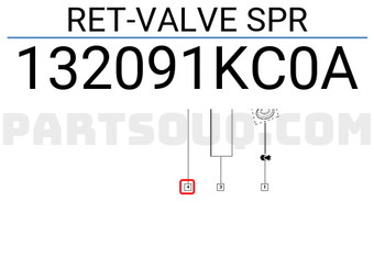 Renault 132091KC0A RET-VALVE SPR