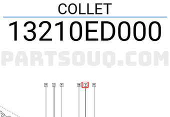 Renault 13210ED000 COLLET