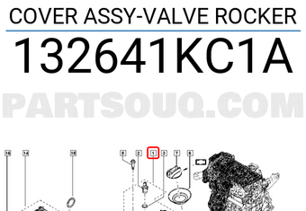 Renault 132641KC1A COVER ASSY-VALVE ROCKER