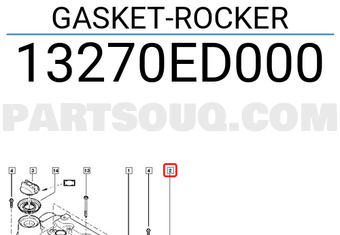Renault 13270ED000 GASKET-ROCKER