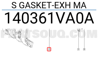 Renault 140361VA0A S GASKET-EXH MA