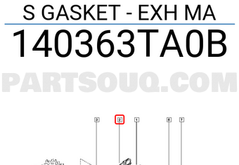 Renault 140363TA0B S GASKET - EXH MA