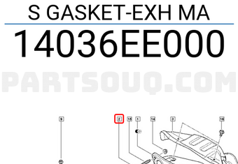 Renault 14036EE000 S GASKET-EXH MA