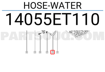Renault 14055ET110 HOSE-WATER