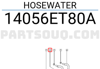 Renault 14056ET80A HOSEWATER
