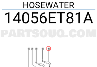 Renault 14056ET81A HOSEWATER
