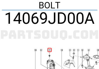 Renault 14069JD00A BOLT