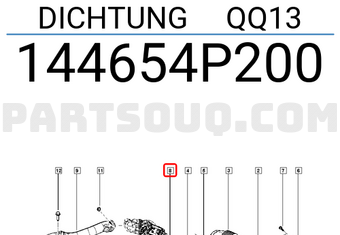 Renault 144654P200 DICHTUNG QQ13