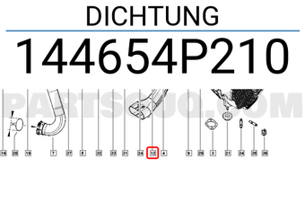 Renault 144654P210 DICHTUNG
