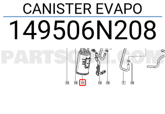 Renault 149506N208 CANISTER EVAPO
