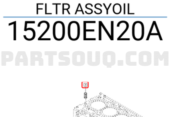 Renault 15200EN20A FLTR ASSYOIL