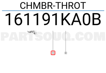 Renault 161191KA0B CHMBR-THROT