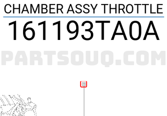 Renault 161193TA0A CHAMBER ASSY THROTTLE