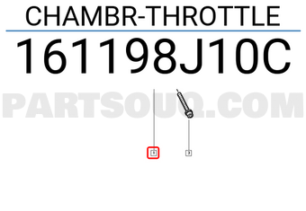 Renault 161198J10C CHAMBR-THROTTLE