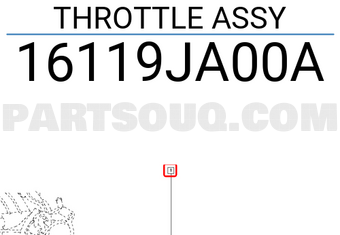 Renault 16119JA00A THROTTLE ASSY
