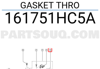 Renault 161751HC5A GASKET THRO